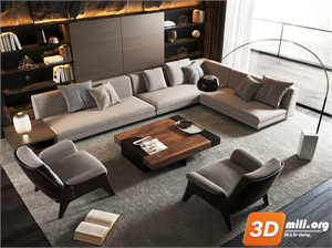 Sofa Minotti Skp Files 